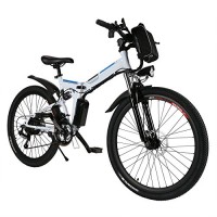 Dozenla Folding Electric Mountain Bike with Large Capacity Lithium-Ion Battery(US Stock) - B077ZW9Q7J